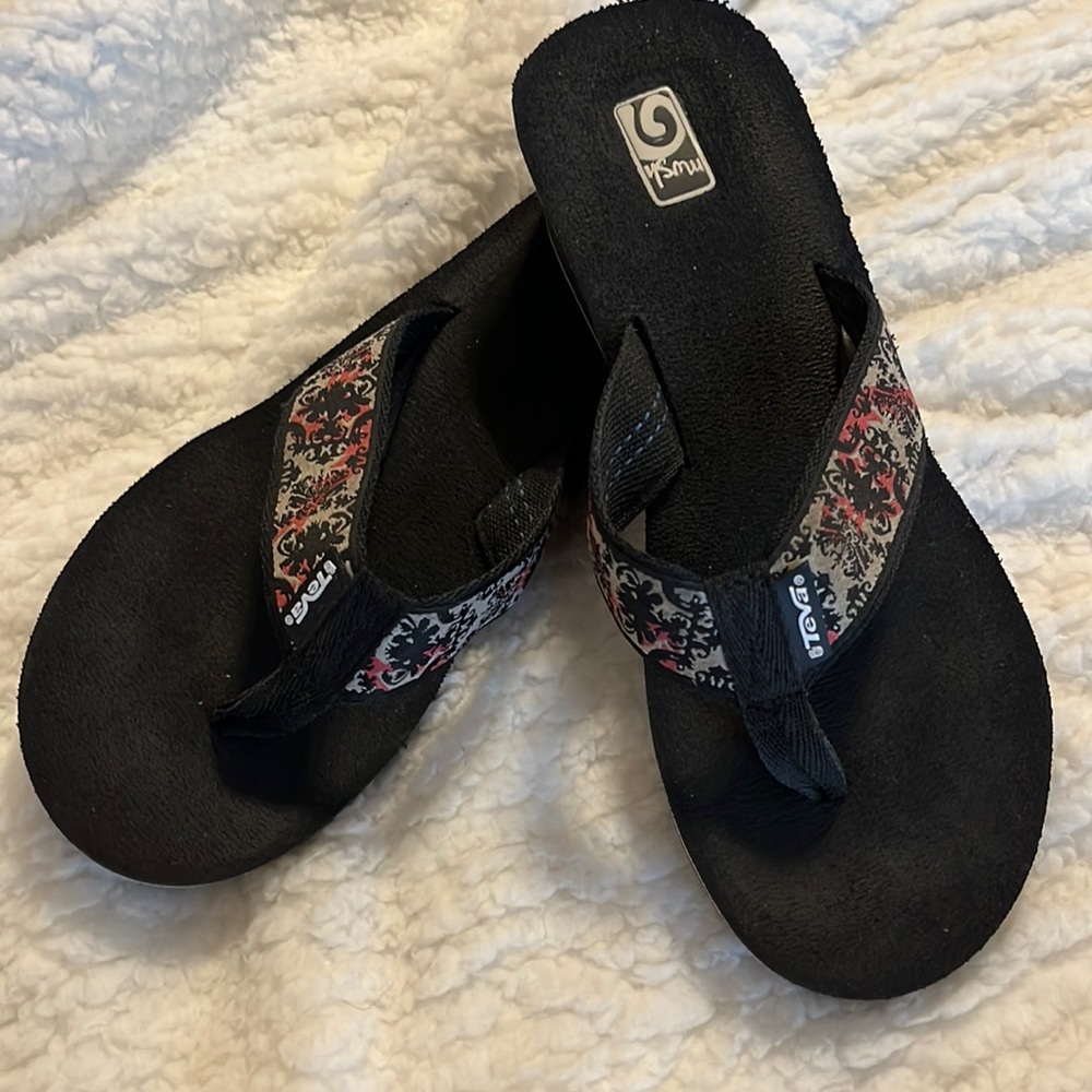 Teva thong wedge sandal